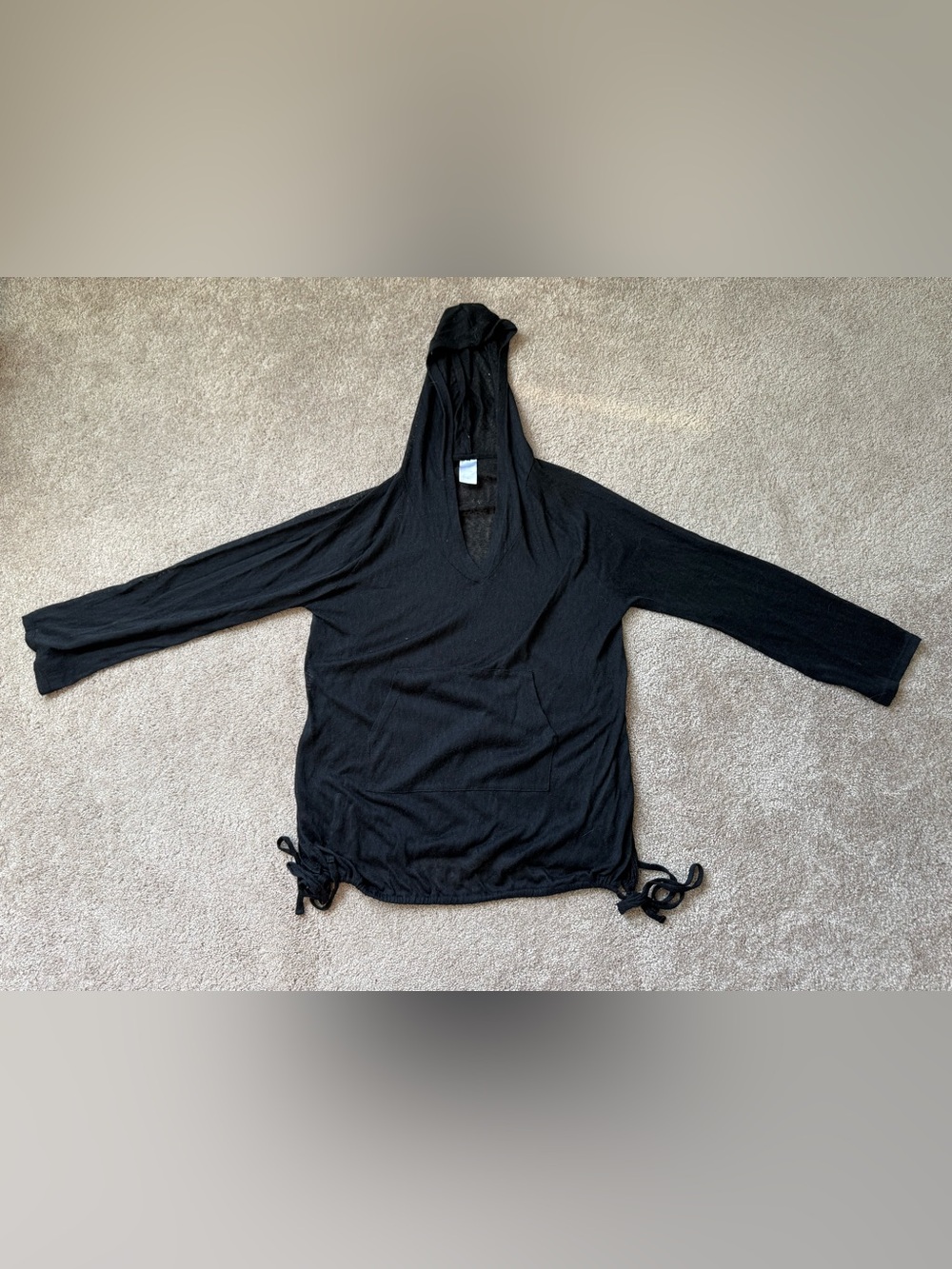 Kona Sol | Black | Hooded Swim Cover Up | Women’s Medium